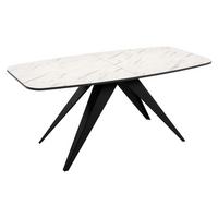 TISCH Ferro 160 - Multicolor/Schwarz, Holzwerkstoff/Metall (80/160/76cm) - MIRJAN24