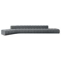 ECKSOFA modulares Sofa Solven-L3 - 562x174x70 cm Dunkelgrau - Dunkelgrau, Holzwerkstoff/Textil (562/174cm) - ALTDECOR