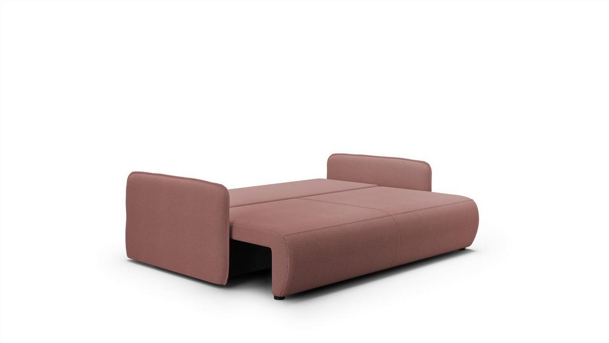 SCHLAFSOFA Calgary - Rosa, Holzwerkstoff/Textil (216/86/105cm) - Fun Möbel
