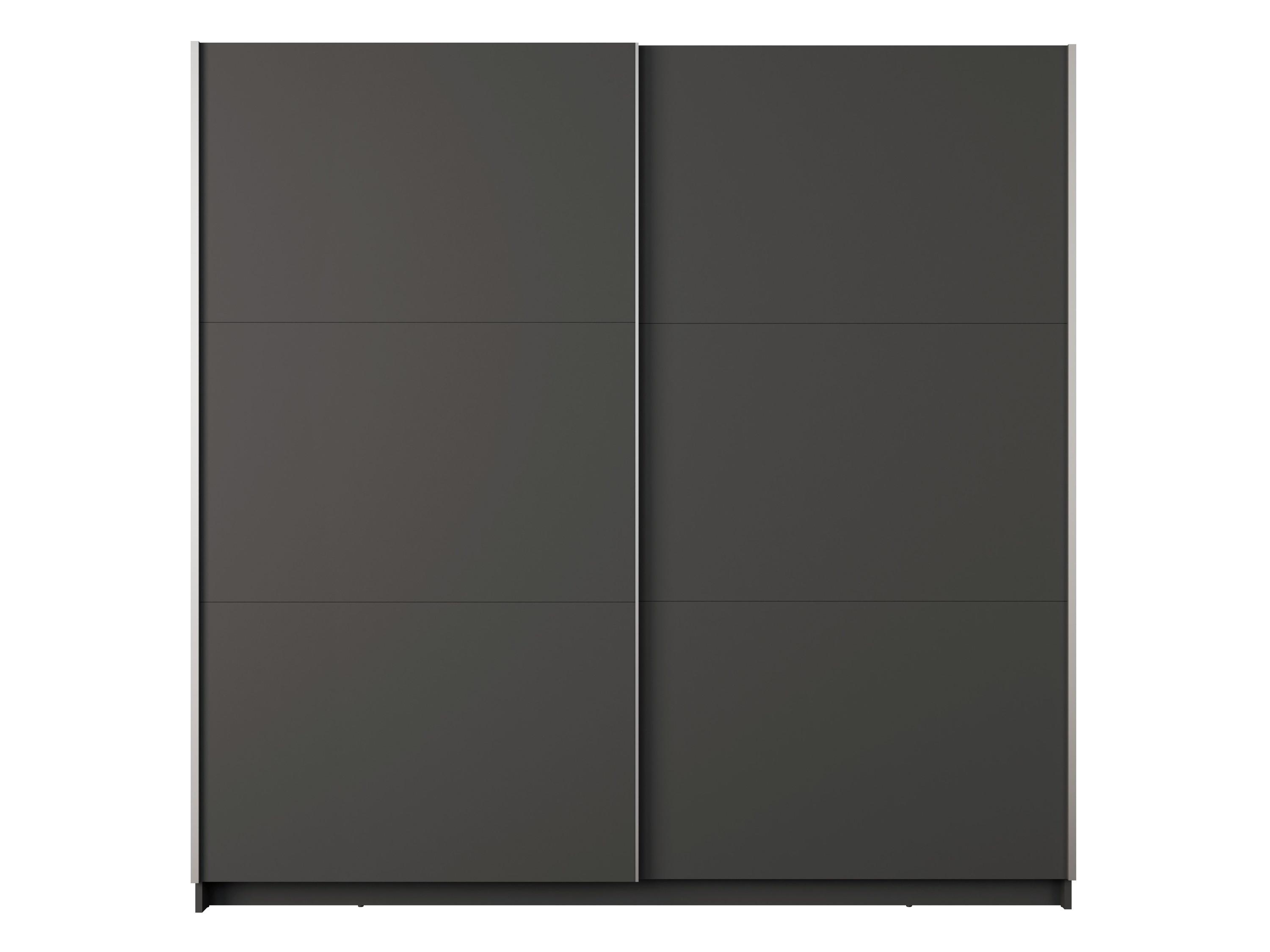 KLEIDERSCHRANK Graphit 151/207/55 - Graphitfarben, Holzwerkstoff (151/207/55cm) - RAUMHIRSCH FURNITURE