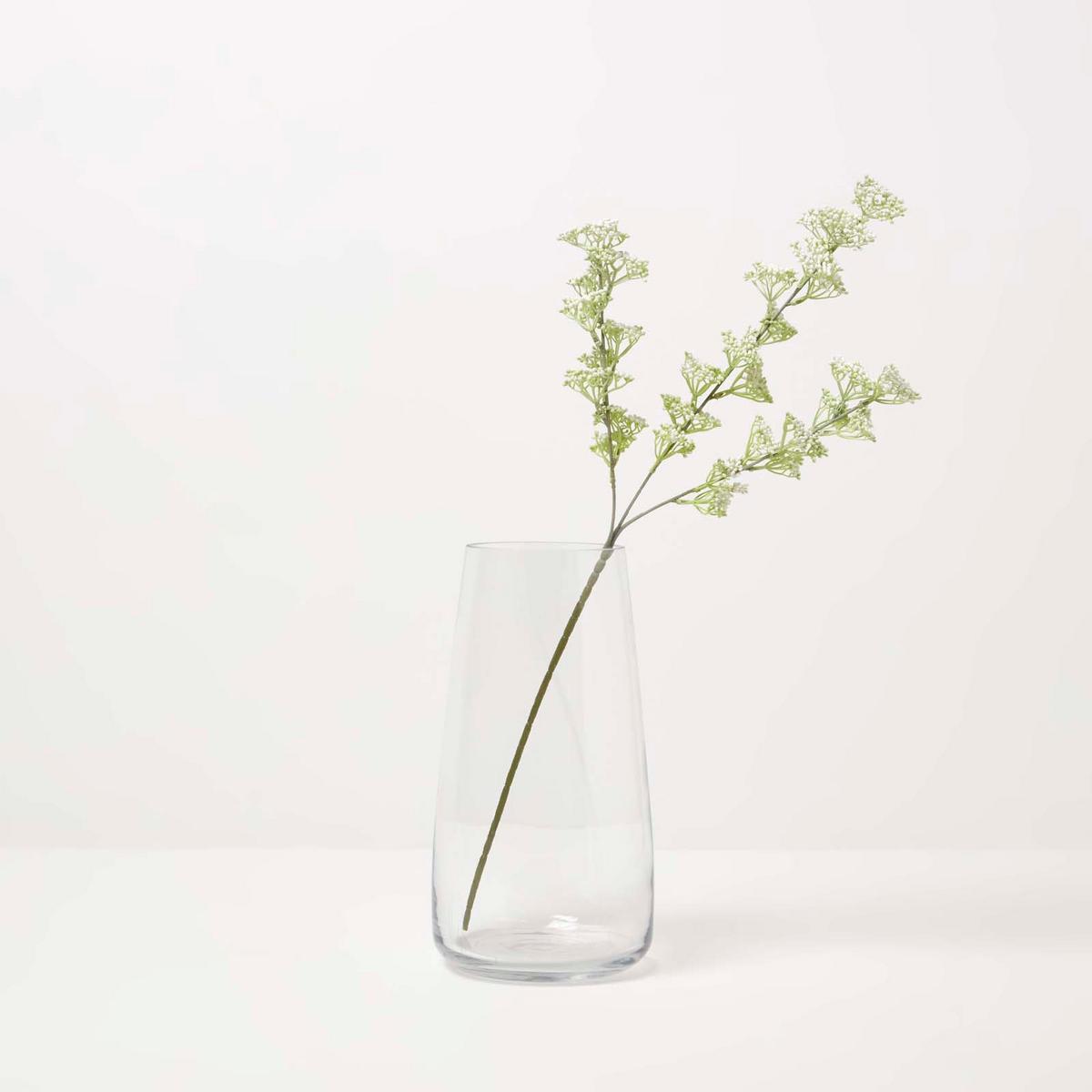 DEKOZWEIG Blütenknospen weiß, langstielig 60 cm - Weiß, Kunststoff (60cm) - Homescapes