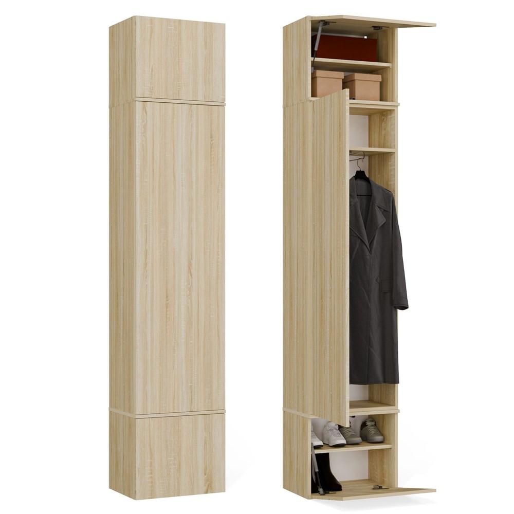 FLURSCHRANK - Garderobenschrank mit Stauraum Sonoma Eiche 50/238/35 - Sonoma Eiche, Holzwerkstoff (50/238/35cm) - RAUMHIRSCH FURNITURE