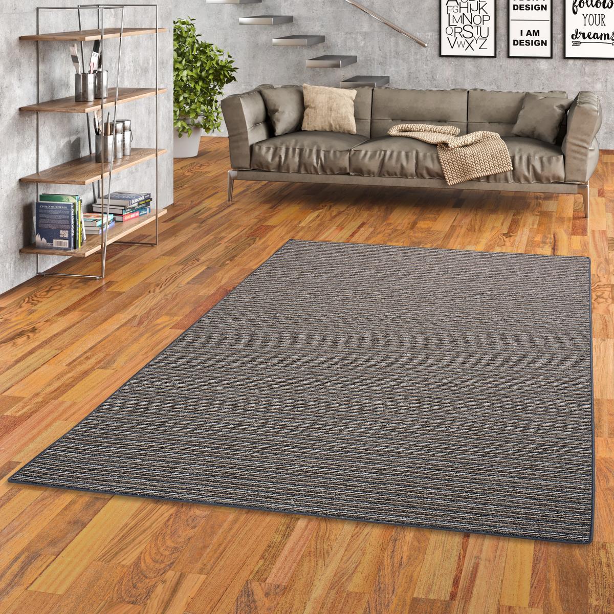 STREIFENBERBER TEPPICH MARTA - Anthrazit, Textil (80/320cm) - Snapstyle