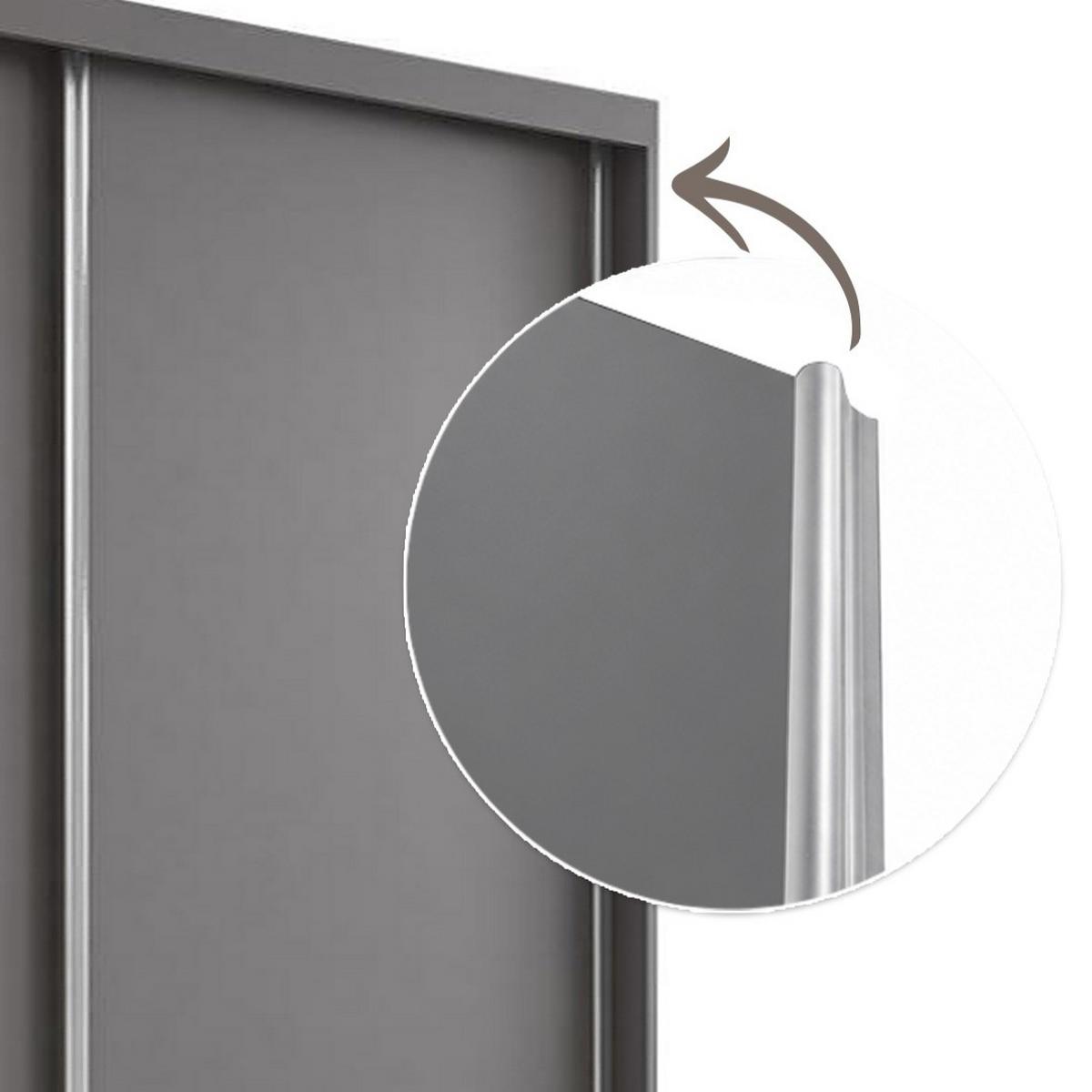 SCHWEBETÜRENSCHRANK Debra mit 2 Türen, 160/216/61 eiche Artisan mit Spiegel - Eiche Artisan, Holzwerkstoff (160/216/61cm) - Beautysofa