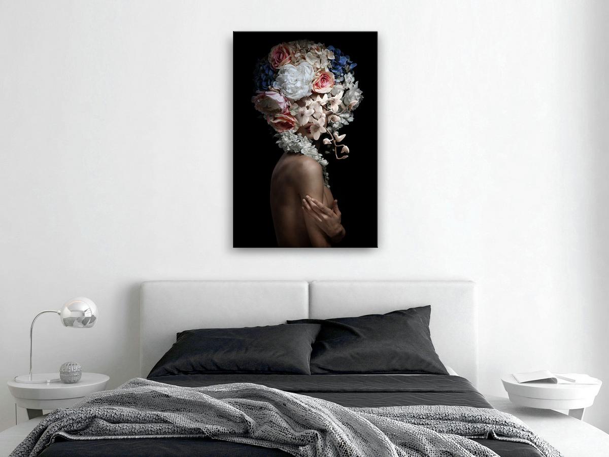 KUNSTDRUCK Schwarz 40/60 cm - Schwarz/Braun, Textil (40/60cm) - KUNSTLOFT
