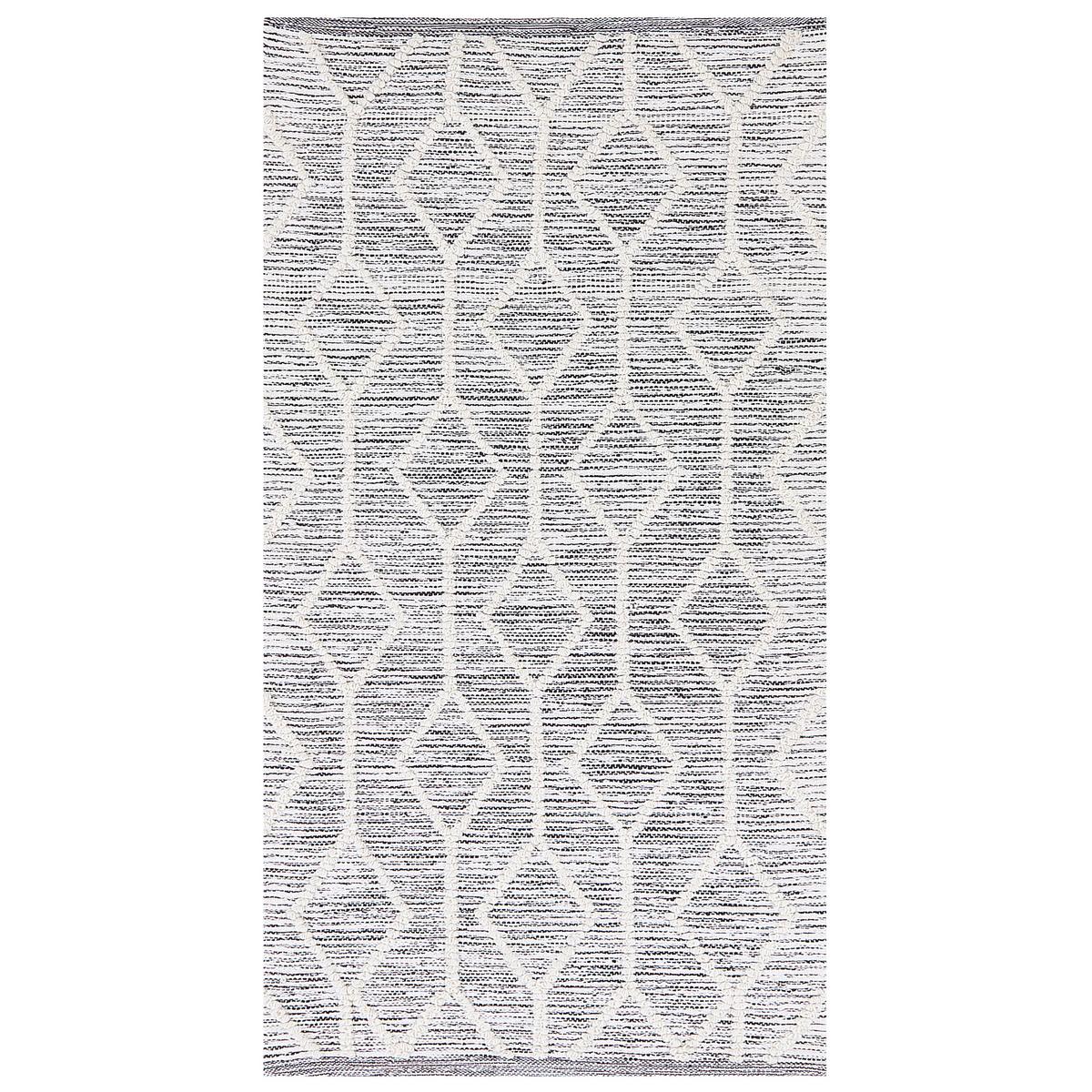 TEPPICH geflochten Edremit 150/80 cm - Grau, Textil (80/150cm) - Beliani