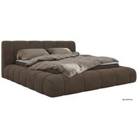 BOXBETT NUBEA 140/200 - Braun Velvet - Topper Visco - H4 - Schwarz/Braun, Kunststoff/Textil (140/200cm) - MKS