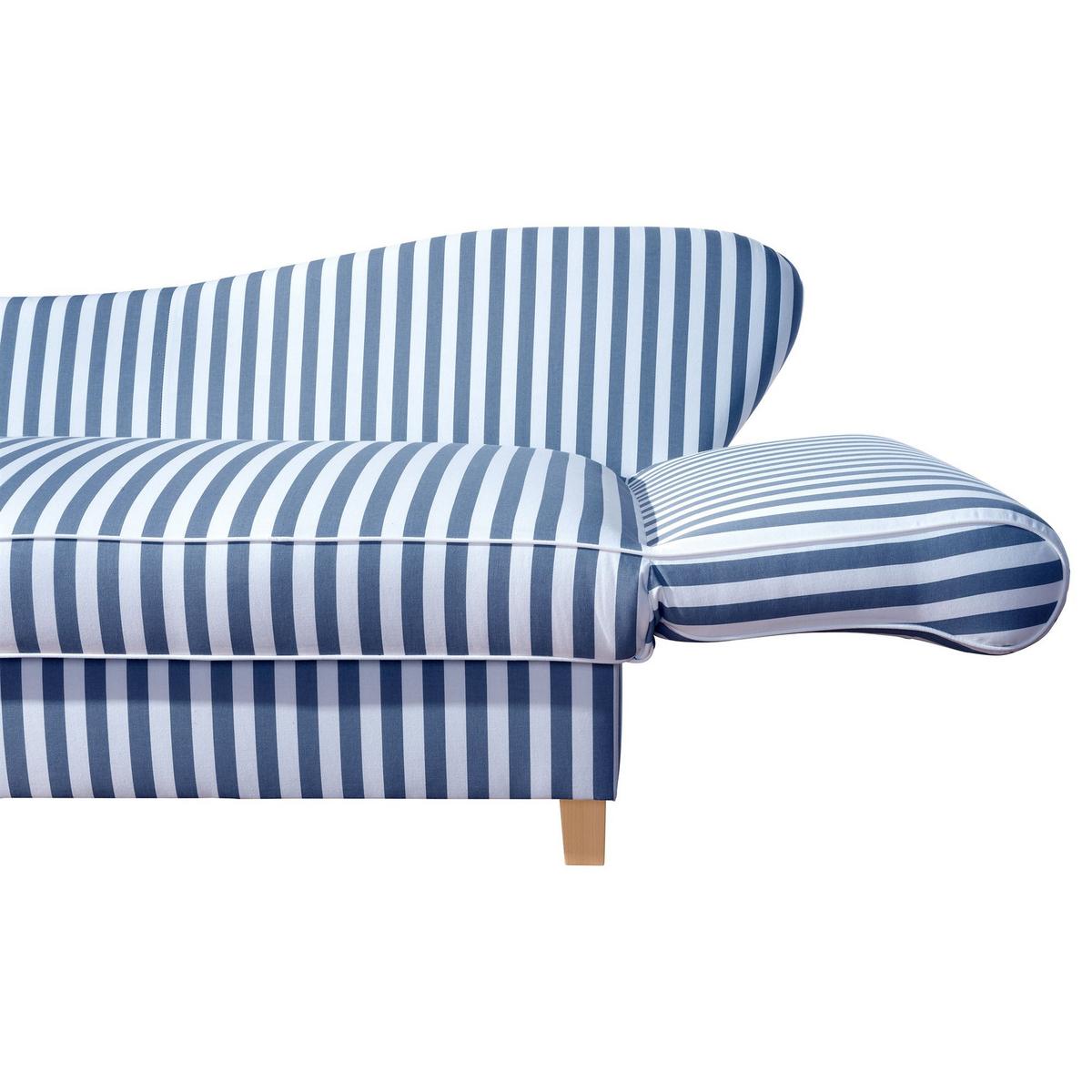 RECAMIERE Armlehne rechts Katia Flachgewebe blau - Blau, Kunststoff (190/88/82cm) - 58aufmkessel