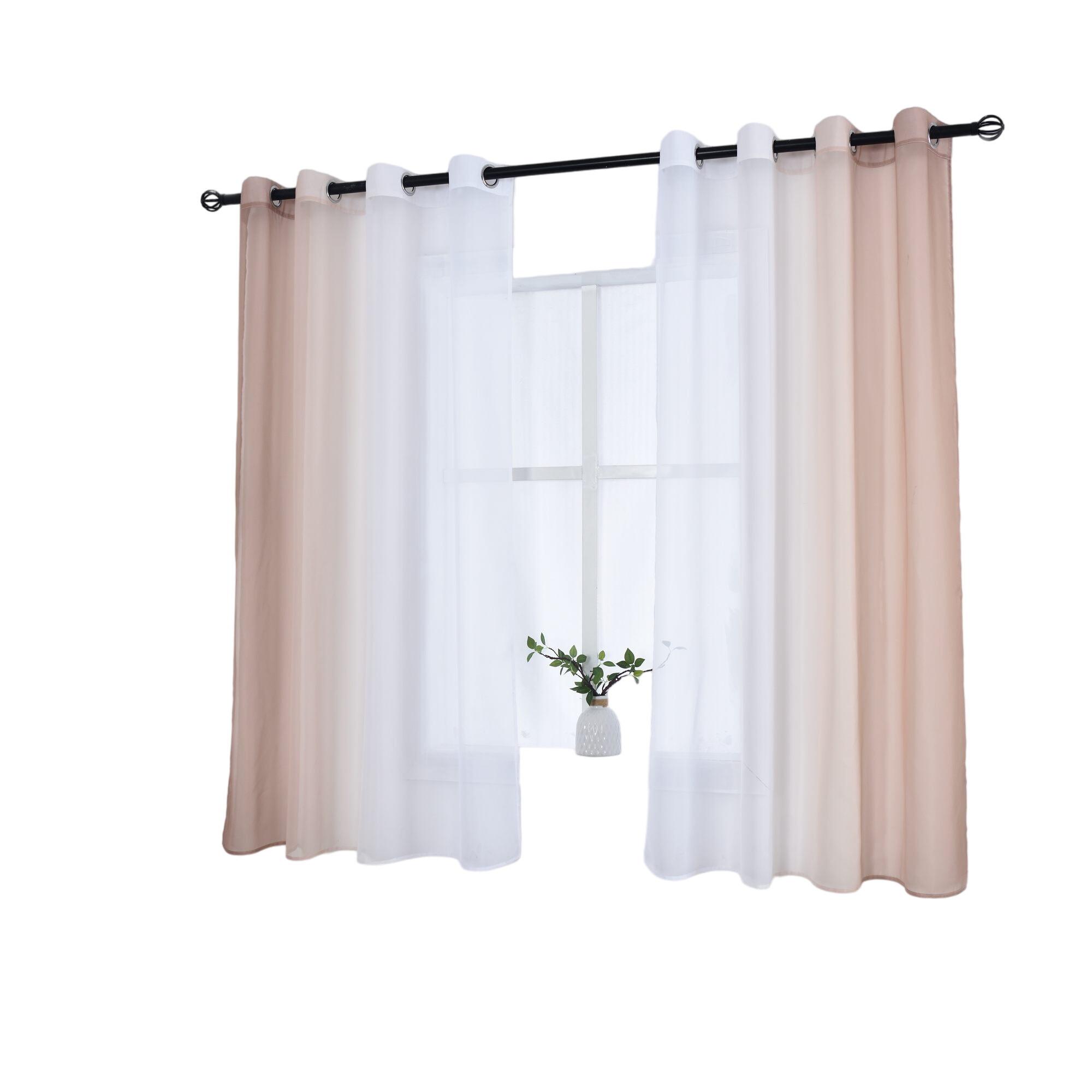 VORHANG 2ER SET »Modena« HxB 145x140 cm Braun - Braun, Textil (140/145cm) - Gardinenbox