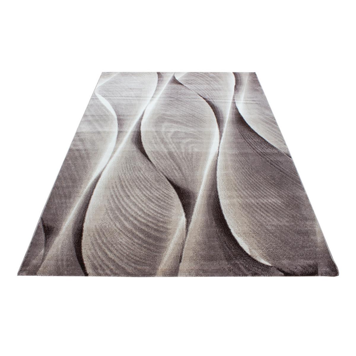 KURZFLORTEPPICH DRAU, mit Farbverlauf, Braun, 140 x 200 cm - Braun, Textil (200/140cm) - KADIMA DESIGN