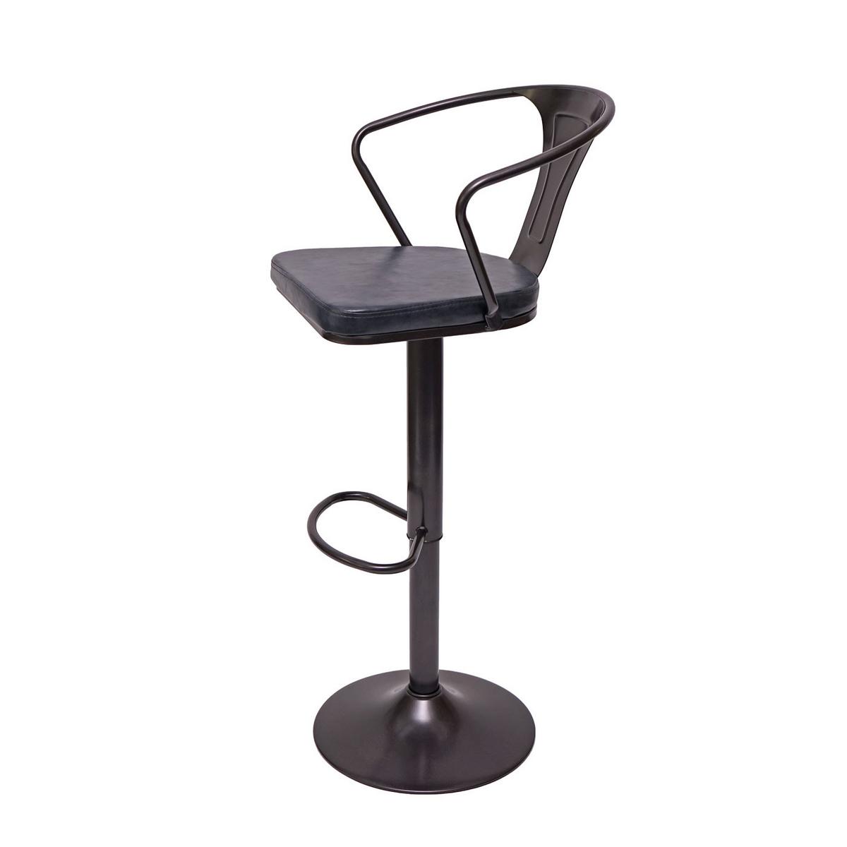 BARHOCKER H10B Schwarz, Grau 2er-Set - Schwarz/Grau, Textil (51/108/45cm) - MCW