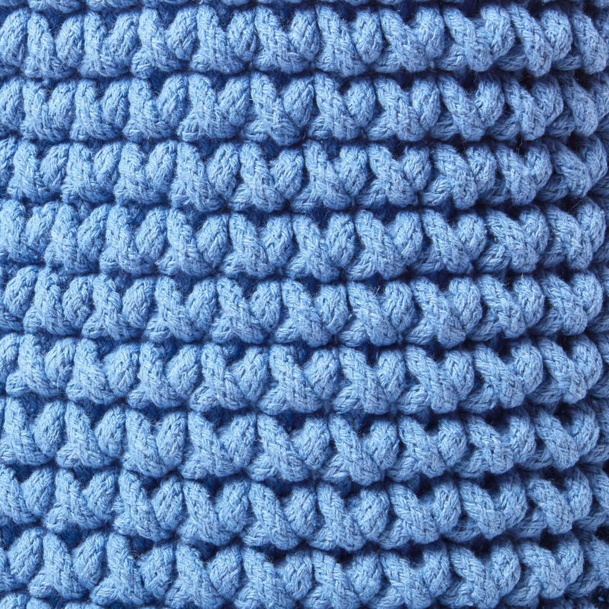 AUFBEWAHRUNGSKORB Baumwolle 42/37 cm - Blau, Textil (42/42/37cm) - Homescapes