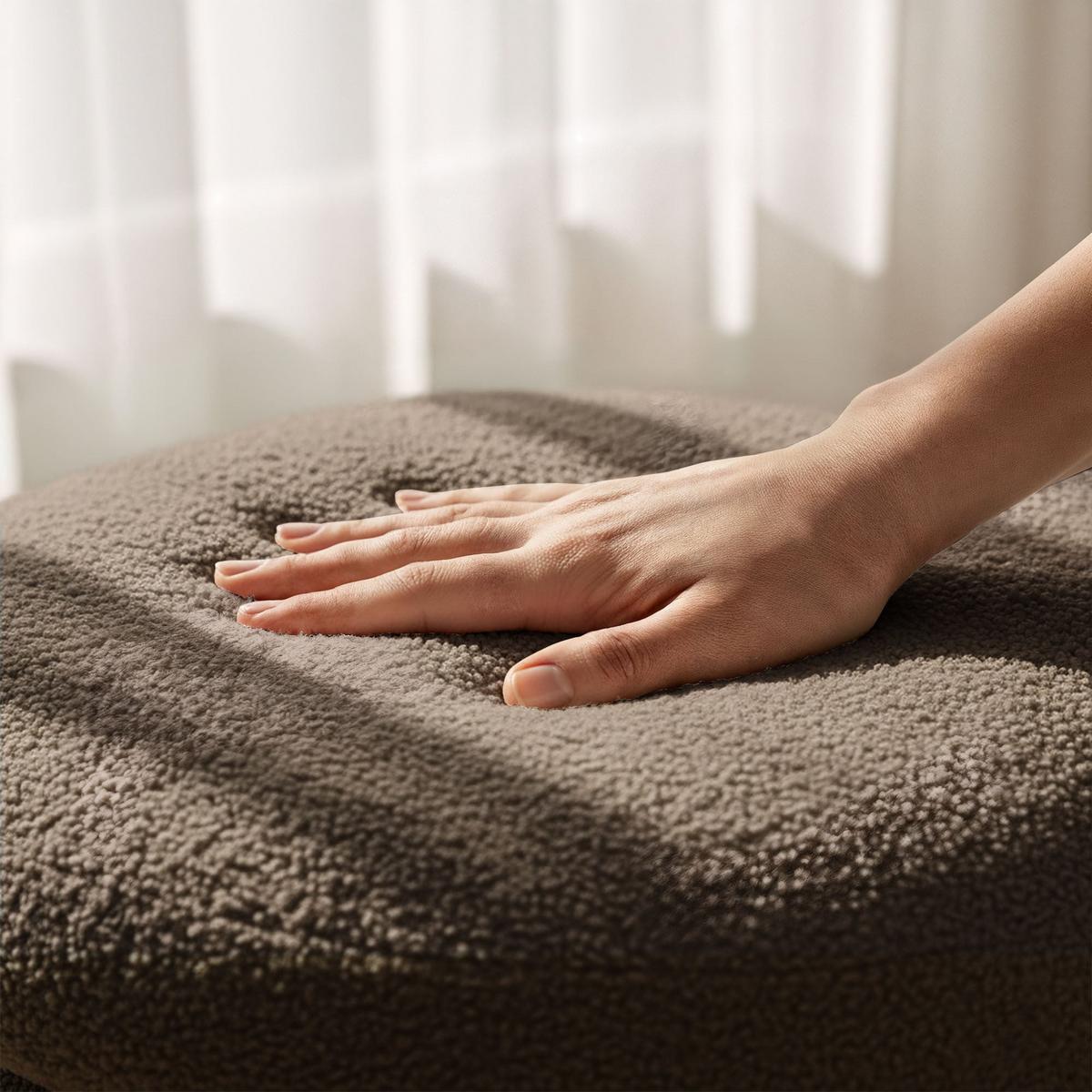 POLSTERHOCKER mit Stauraum Braun - Braun, Textil (55/45/55cm) - RAUMHIRSCH FURNITURE