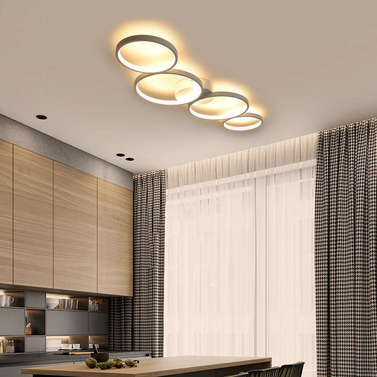 LED-DECKENLEUCHTE Luneau 5.8/88/31cm - Weiß, Metall (88/5.8/31cm) - Nettlife