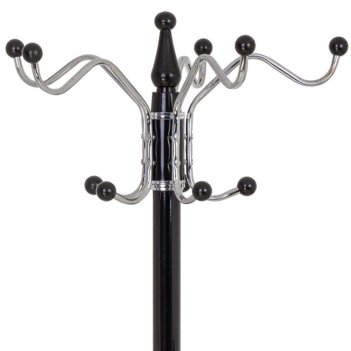 GARDEROBE aus metall 36x175cm - Schwarz, Metall (36/175/36cm) - Wanderlust