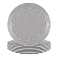 FRÜHSTÜCKSTELLER Amina Silbergrau ø 22,7 cm 6er Set - Grau, Keramik (22.7cm) - Seltmann Weiden