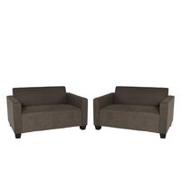 SOFA-GARNITUR Braun - Braun, Textil (136/76/72cm) - MCW