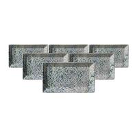 SERVIERPLATTEN Luigi bunt 25 x 15 cm 6er Set - Multicolor, Keramik (15/2/25cm) - Ritzenhoff Breker