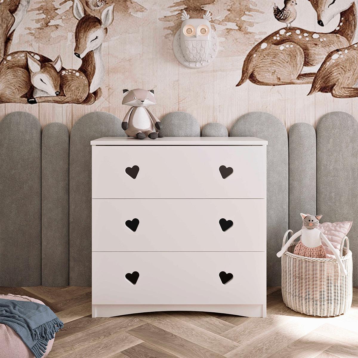 WICKELKOMMODE Weiß - Weiß, Holzwerkstoff (81/80/42cm) - Petits-meubles