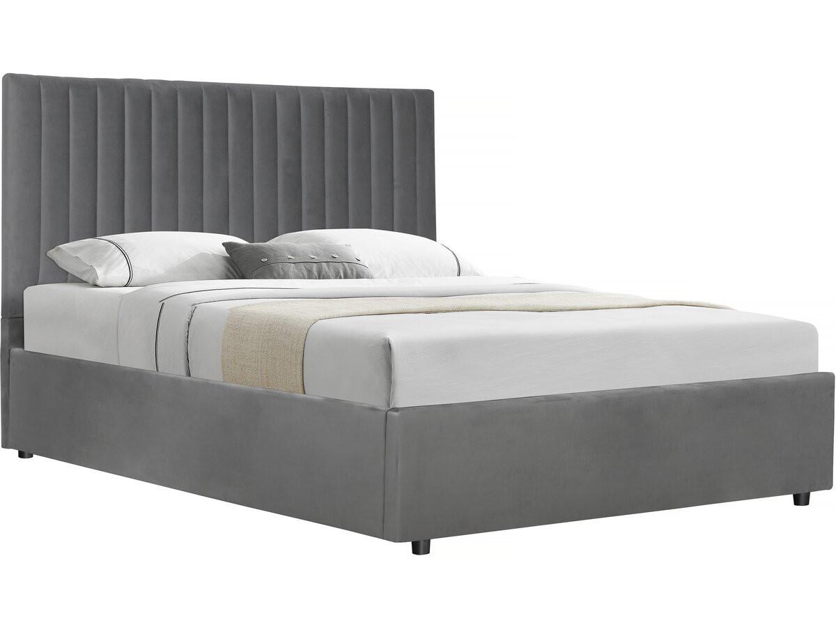 BETT mia Grau - Grau, Textil (190/140cm) - Habitat Garten