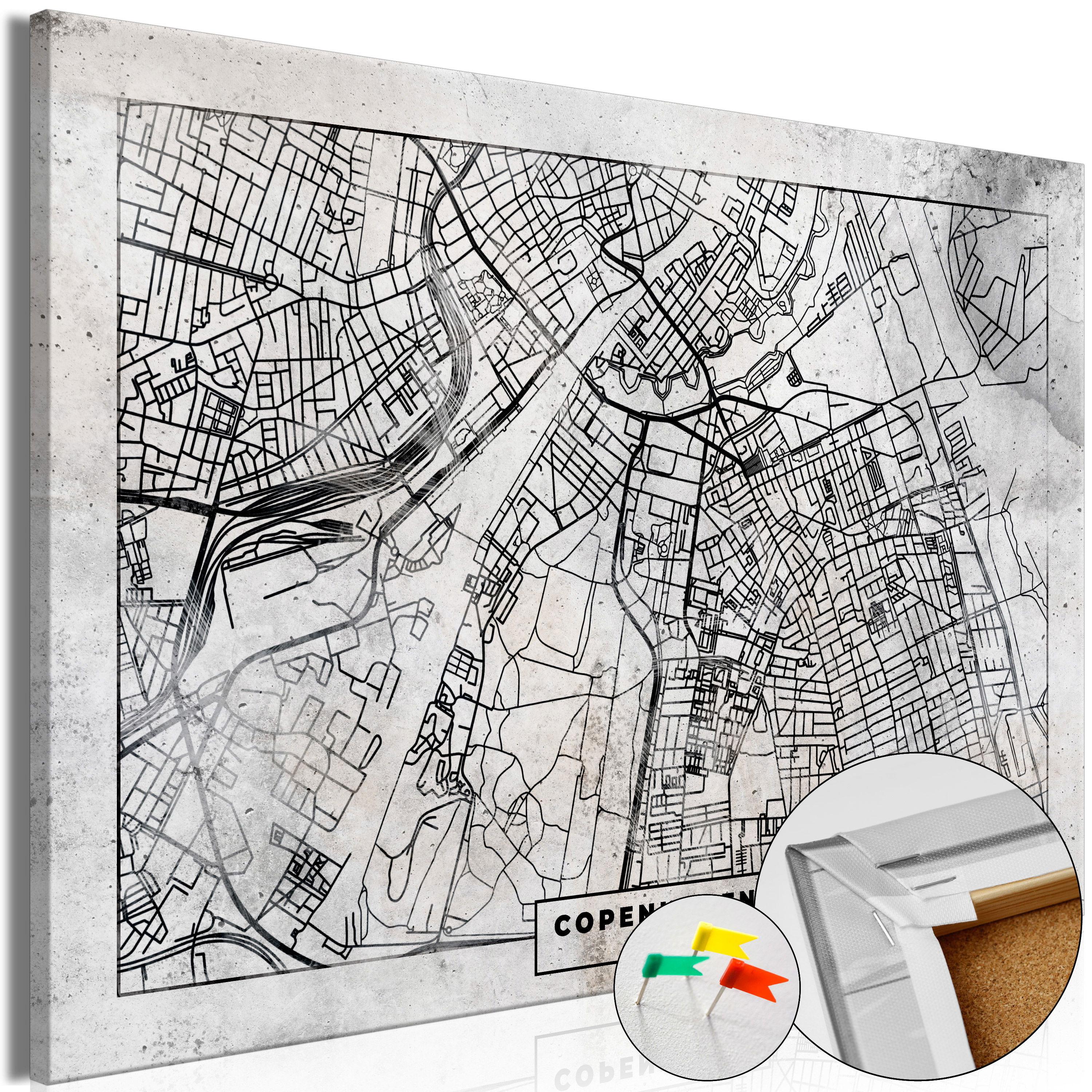 PINNWANDBILDER Schwarz-Weiß 90/60 cm - Schwarz, Naturmaterialien/Textil (90/60cm) - KUNSTLOFT