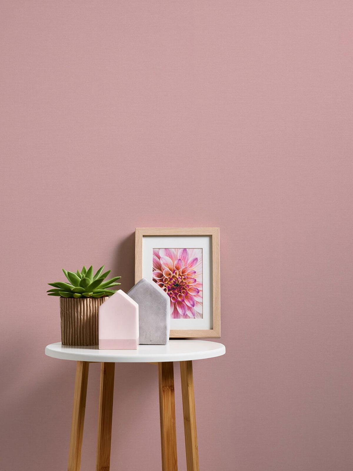 VLIESTAPETE Rosa 53/1005 cm - Pink, Textil (53/1cm) - KUNSTLOFT