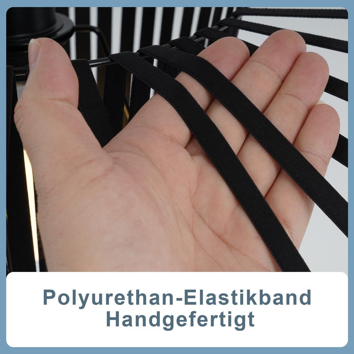 HÄNGELEUCHTE Funkelind 140/140/150 cm - Schwarz, Textil/Metall (140/140/150cm) - ZMH