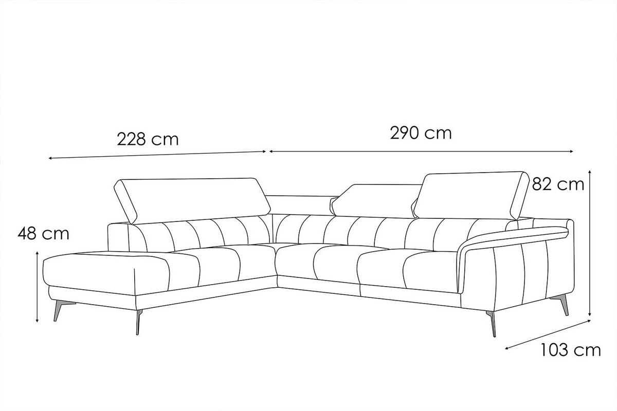ECKSOFA FIERO 5-Sitzer, taupe - Taupe/Schwarz, Holzwerkstoff/Textil (158/269cm) - Wozimo