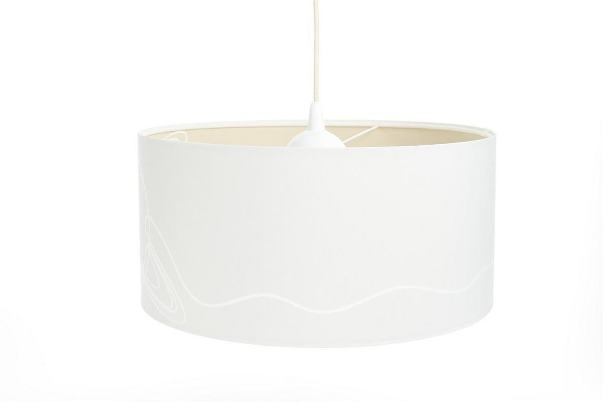 HÄNGELEUCHTE Weiß 70/100 cm - Beige/Weiß, Kunststoff (30/1.2/100cm) - ONZENO