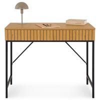 SCHREIBTISCH PALE - Schwarz, Holzwerkstoff/Metall (48/95/76cm) - IDIMEX