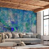 SELBSTKLEBENDE FOTOTAPETE Blau 98/70 cm - Blau/Grau, Kunststoff/Textil (98/1cm) - KUNSTLOFT