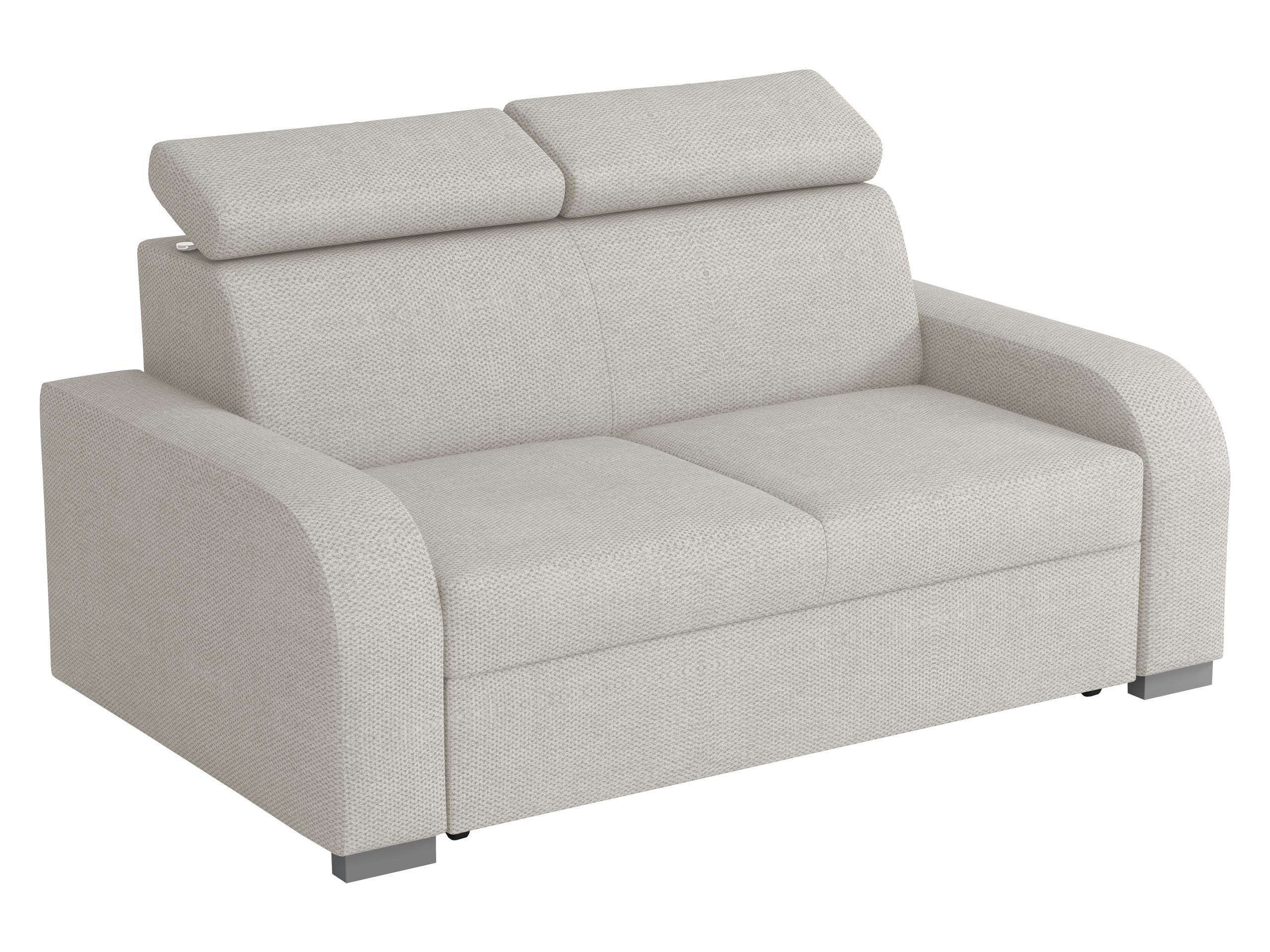 SOFA Oslo 2 - Silberfarben/Hellgrau, Holz/Kunststoff (170/85/100cm) - MIRJAN24