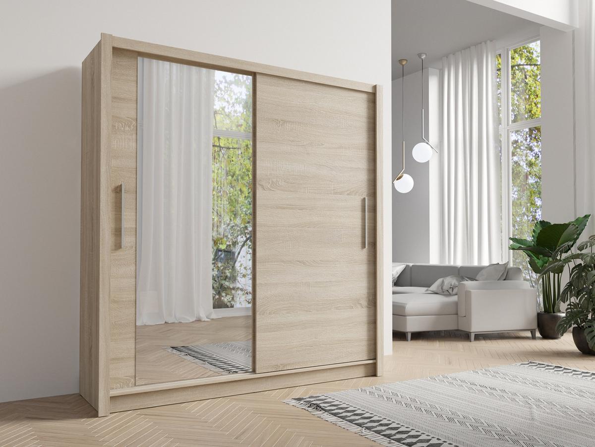 KLEIDERSCHRANK Eiche Sonoma 155/214/62 - Sonoma Eiche, Holzwerkstoff (155/214/62cm) - RAUMHIRSCH FURNITURE