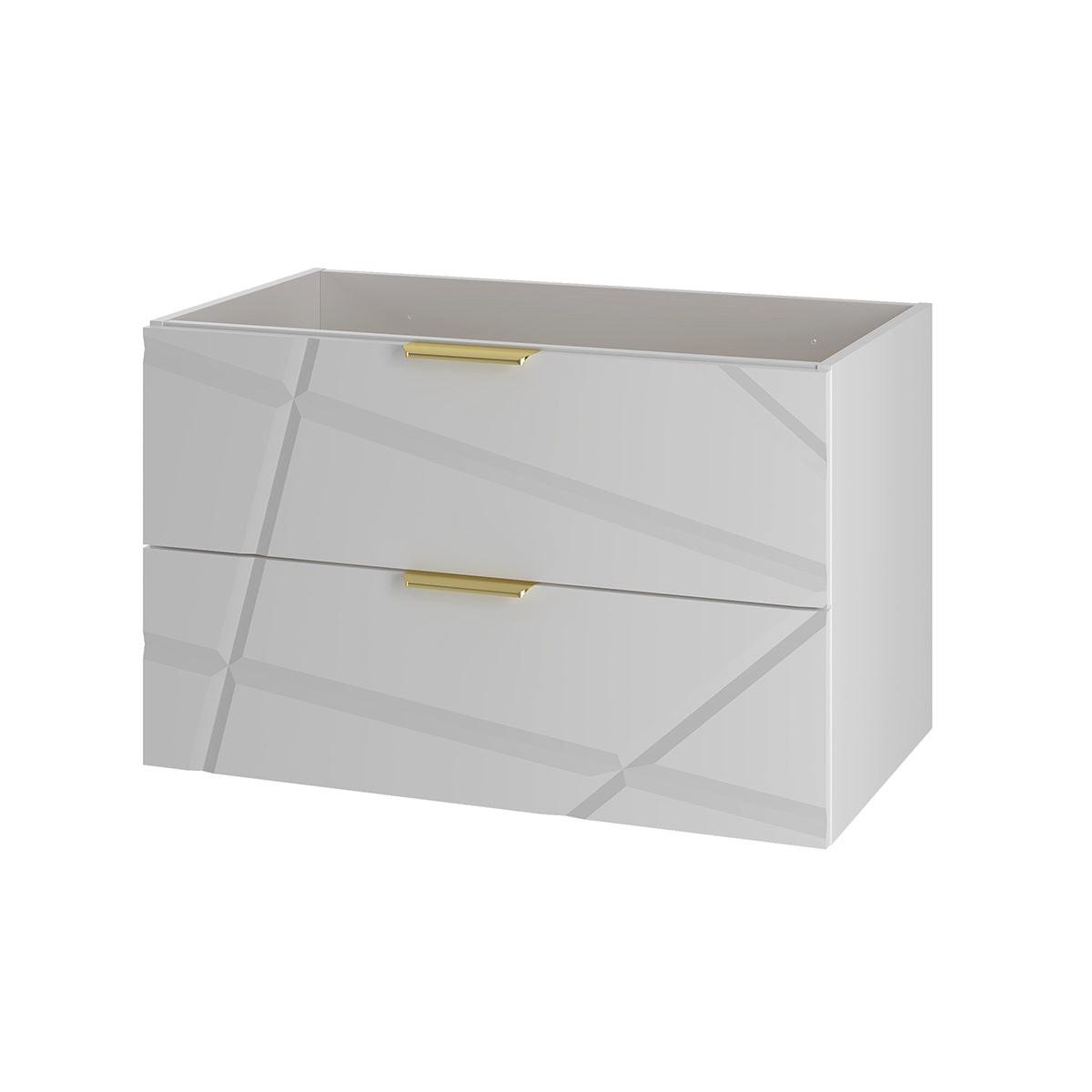 WASCHTISCHUNTERSCHRANK 80cm Aurora Weiß - Weiß, Holzwerkstoff (80/50/45.8cm) - Petits-meubles