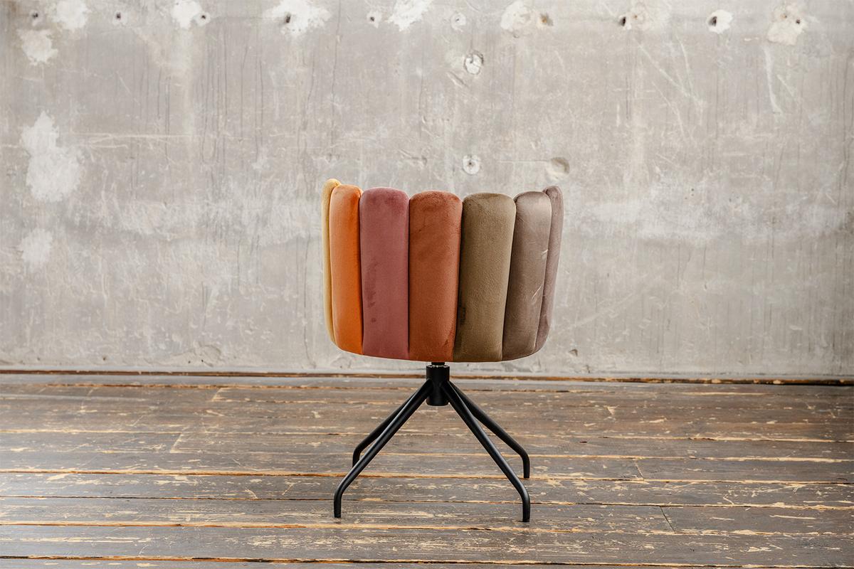 ESSZIMMERSTUHL JADA Braun Velvet Drehbar (360°) (1er-Set) - Braun, Kunststoff/Textil (58/79/55cm) - KAWOLA