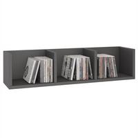 CD/DVD- REGAL STARS grau - Grau, Holzwerkstoff (75/18/18cm) - CARO-Möbel