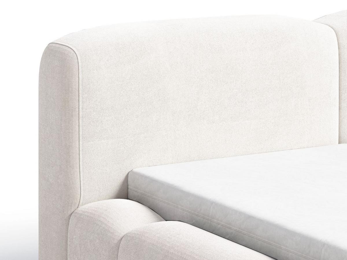 POLSTERBETT Aubi 140x200 Creme - Creme, Textil (140/200cm) - Graingold