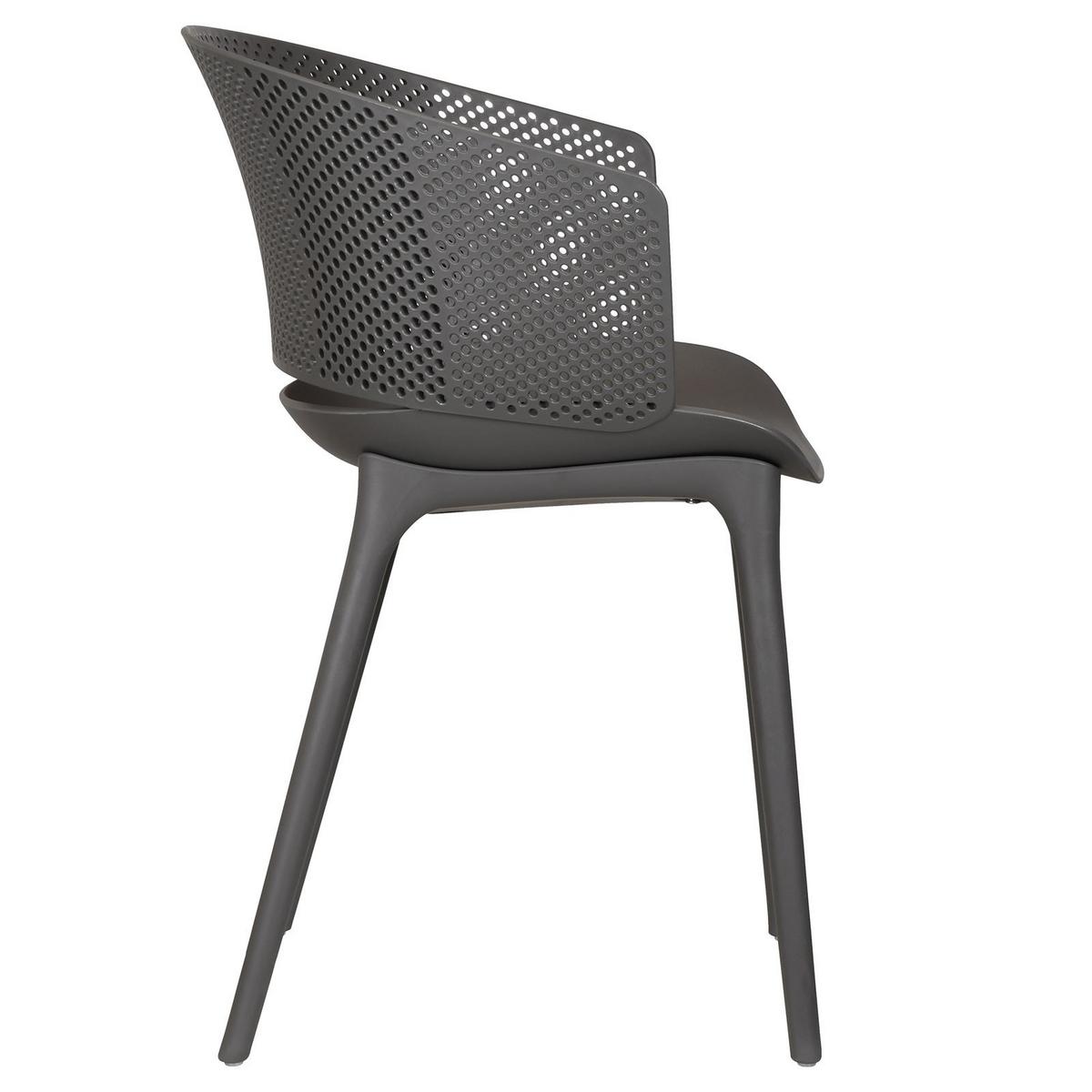 GARTENSTÜHLE OLINDO 4er-Set grau - Grau, Textil (43/81/47cm) - IDIMEX