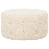 POUF Tampa 55/55/30 cm - Beige, Textil (55/30/55cm) - Beliani