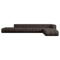 ECKSOFA modulares Sofa Zuvon-L3 - 478x177x70 cm Braun - Braun, Holzwerkstoff/Textil (478/177cm) - ALTDECOR