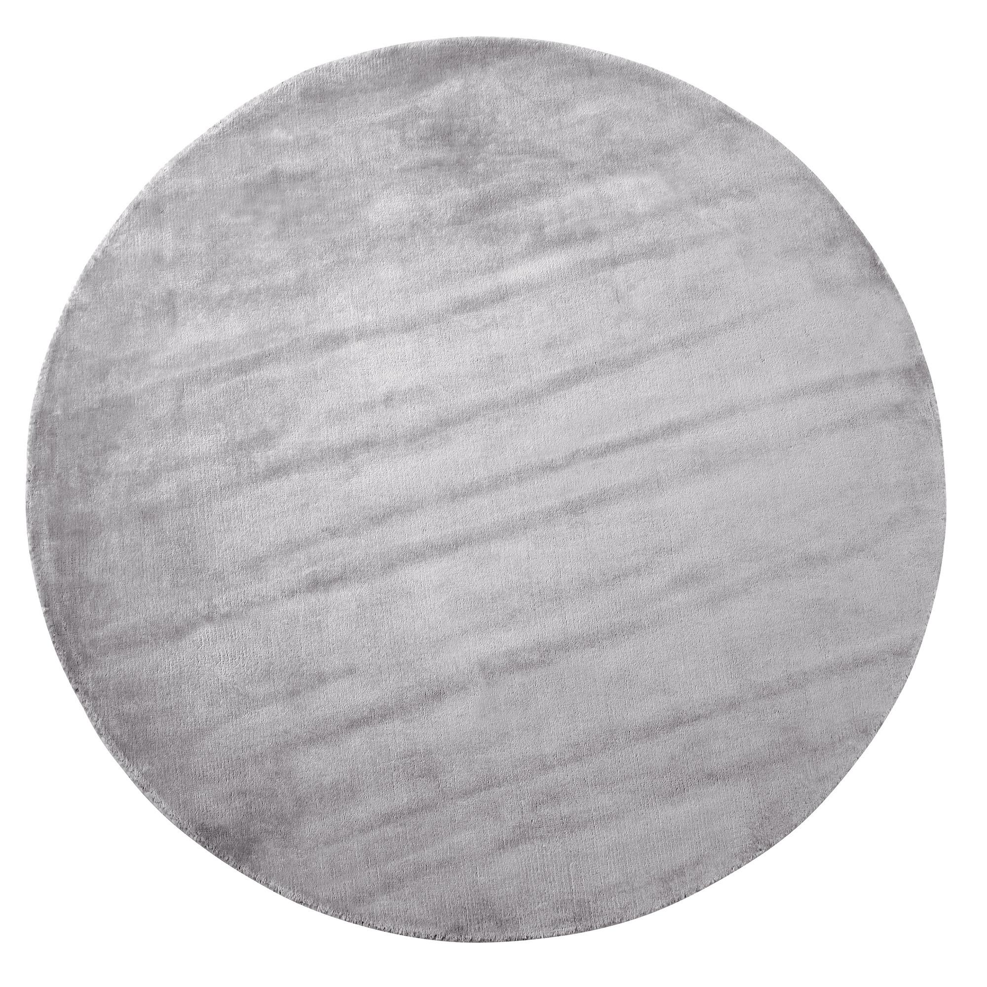 KURZFLOR-TEPPICH Gesi II 140/140 cm - Grau, Naturmaterialien (140/140cm) - Beliani