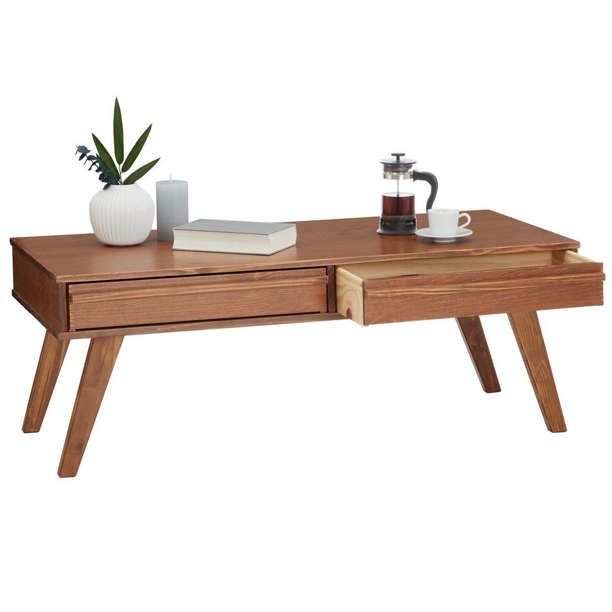 COUCHTISCH JONA Kastanie - Kastanienfarben, Holz (50/110/42cm) - IDIMEX