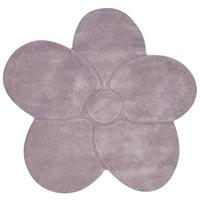 TEPPICH Violett 140 cm Wolle Kokkini - Violett, Textil (140/140cm) - Beliani