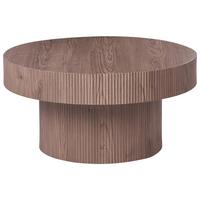 COUCHTISCH Braun Seul - Dunkelbraun, Holzwerkstoff (80/80/38cm) - Beliani
