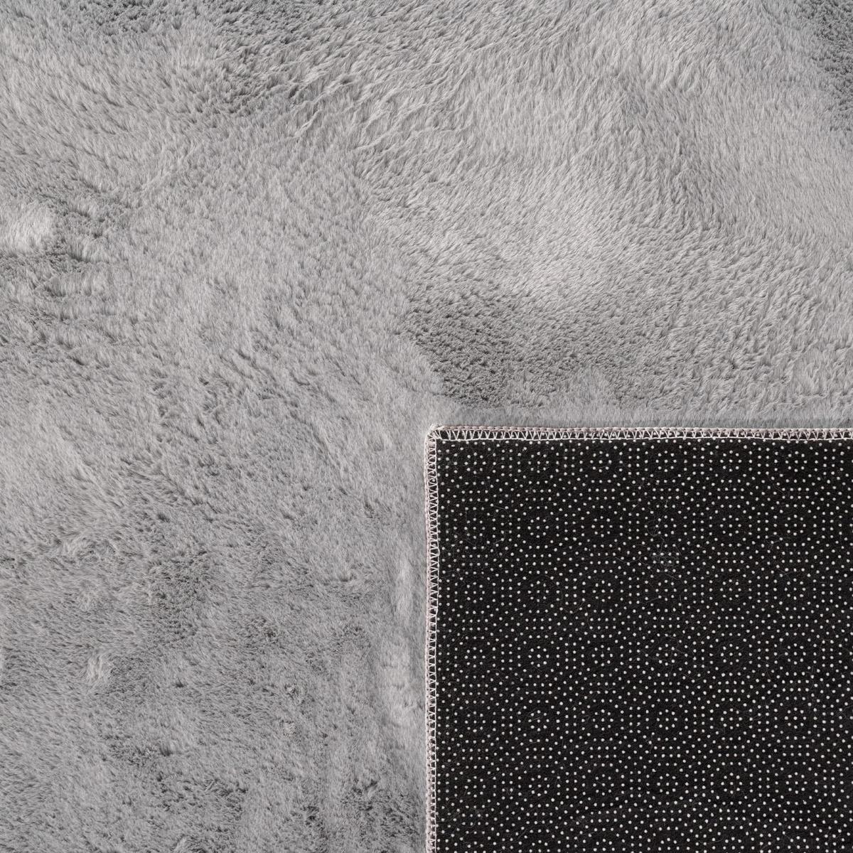 KURZFLORTEPPICH, einfarbig, aus Polyester, Anthrazit, Ø 160 cm - Anthrazit, Textil (160/160cm) - KADIMA DESIGN