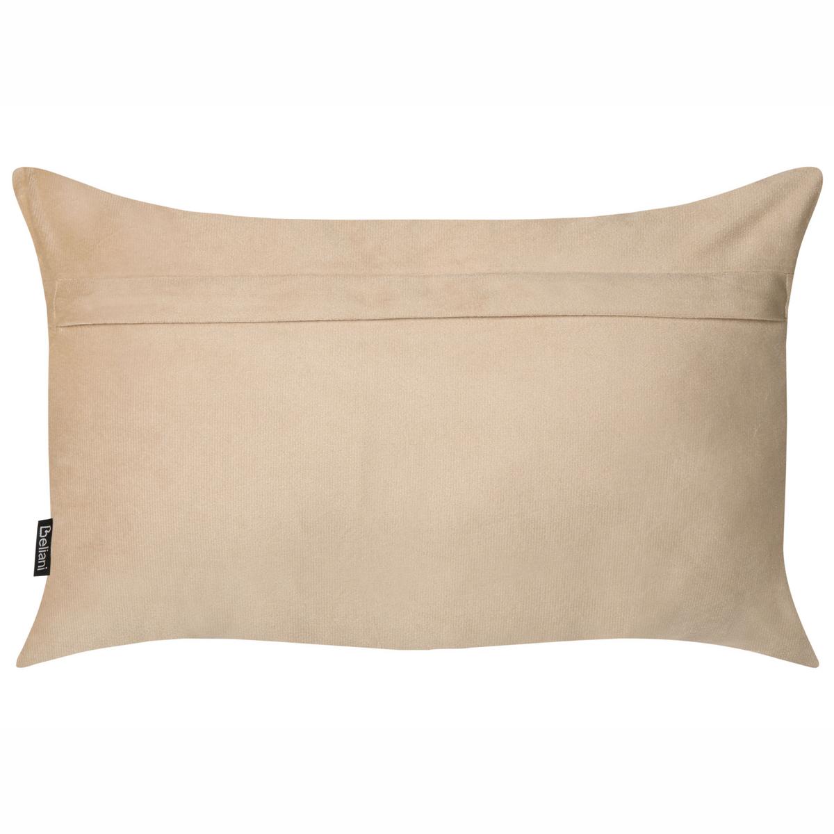 DEKOKISSEN 2er-Set Beige 30/50 cm Belle - Beige, Textil (50/30cm) - Beliani