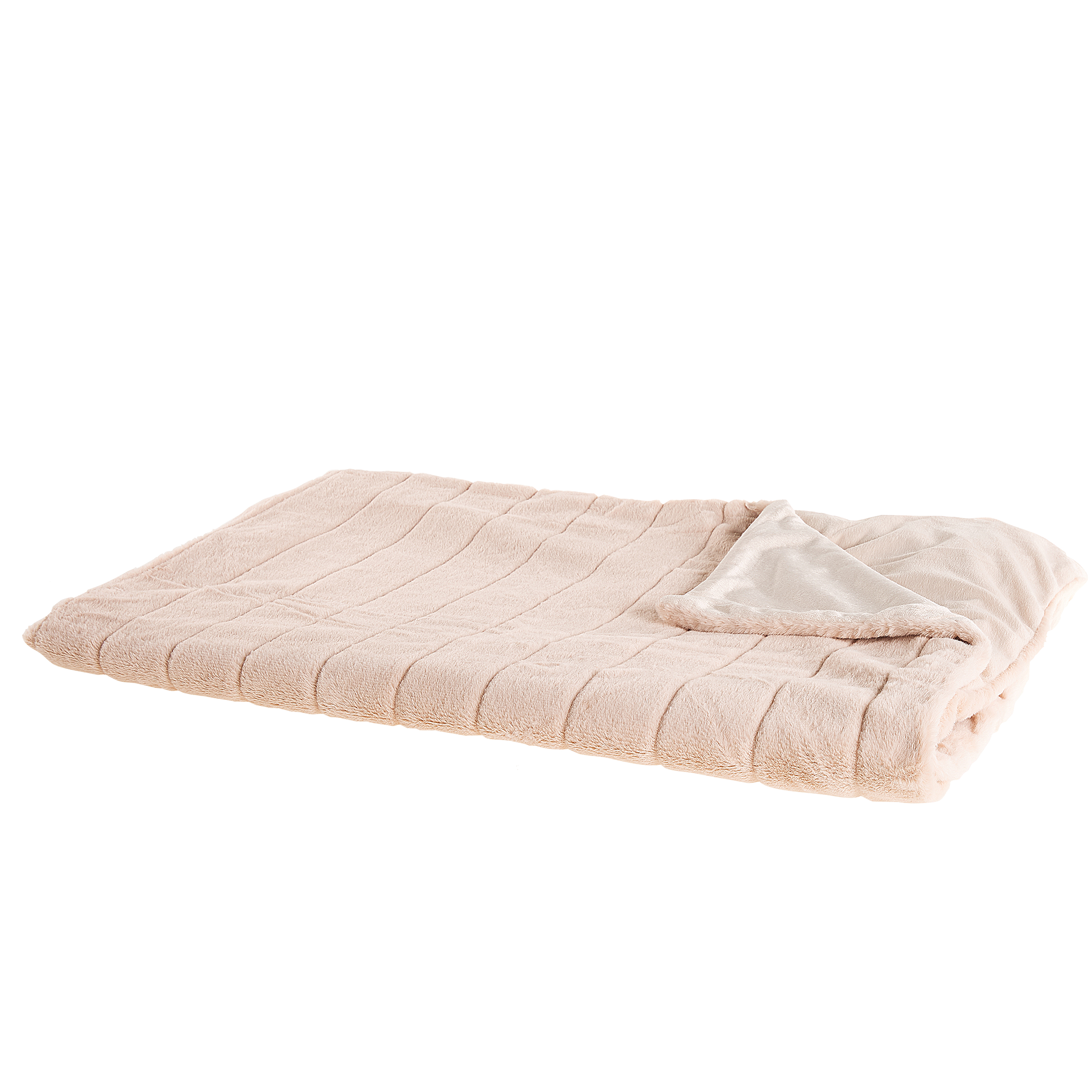 DECKE Pastellrosa Smahra 150/200 cm - Pink, Textil (150/200cm) - Beliani