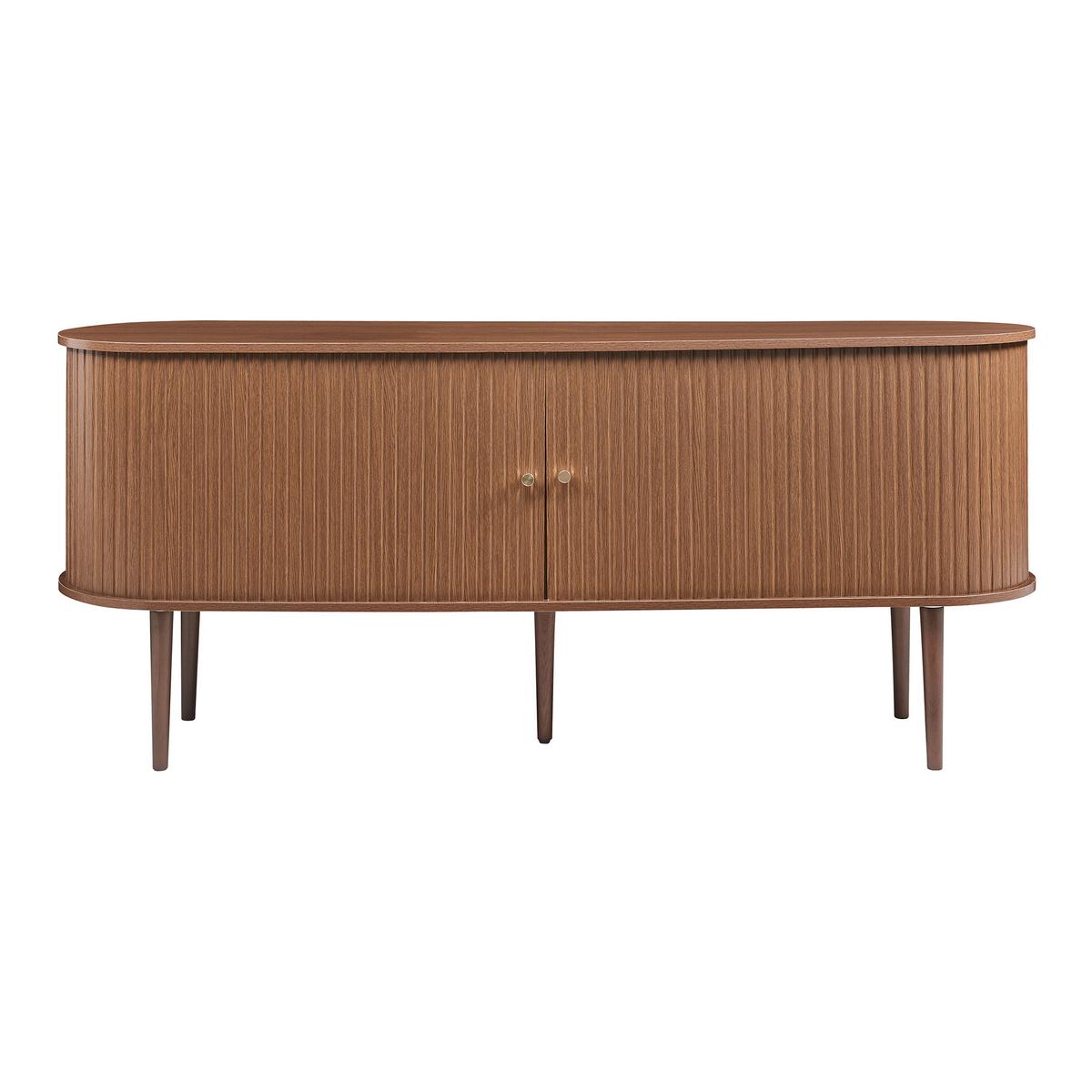 SIDEBOARD Mapia - Walnussfarben, Holzwerkstoff (166/70/40cm) - [en.casa]