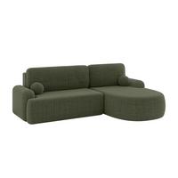 ECKSOFA mit Schlaffunktion und Bettkasten LIRA-L - 264x172x89 Grün - Grün, Holzwerkstoff/Textil (172/264cm) - ALTDECOR