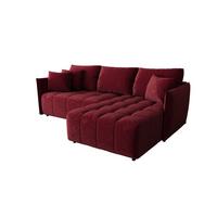 ECKSOFA Treviso - Bordeaux, Holzwerkstoff/Textil (245/185cm) - Fun Möbel